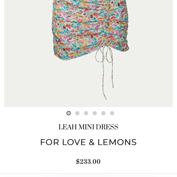 NWT For Love and Lemons Leah Mini Dress - Picture 10 of 10